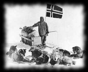 Roal Amundsen at the South Pole